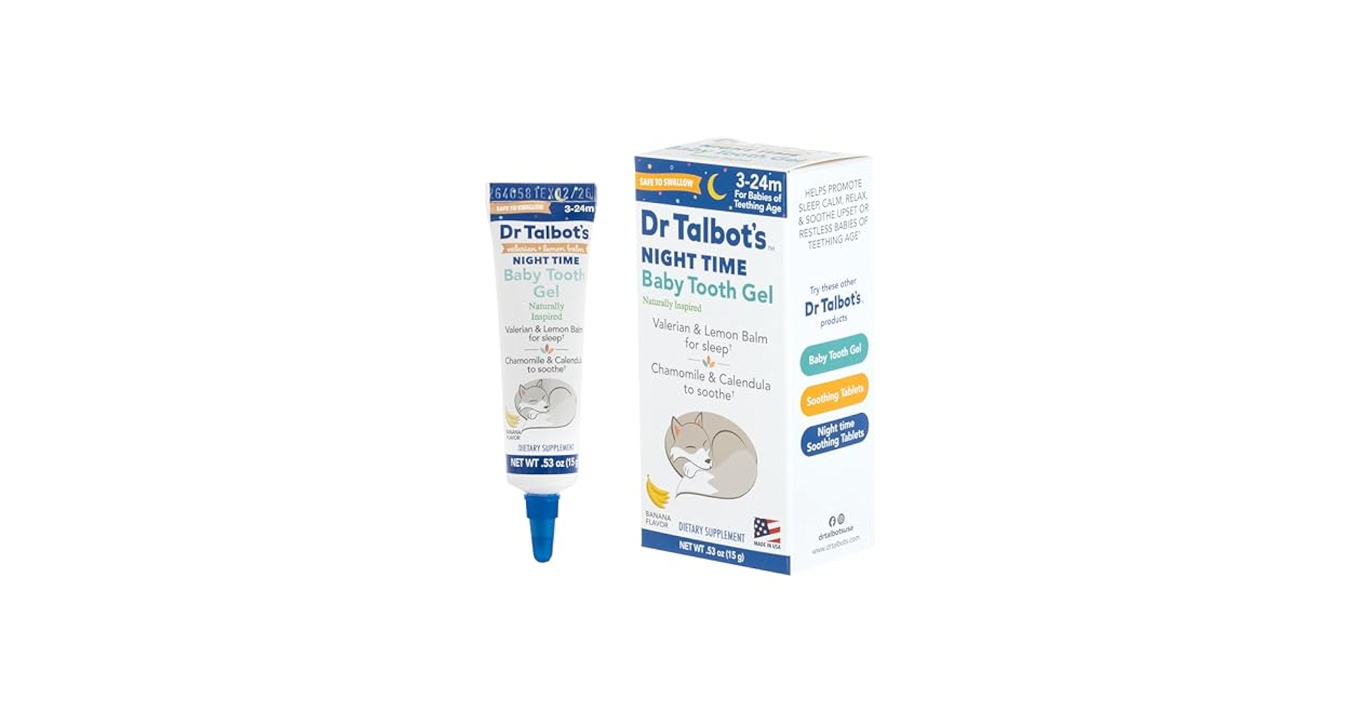 Amazon.com: Dr. Talbot's Night Time Baby Tooth Gel for Sore